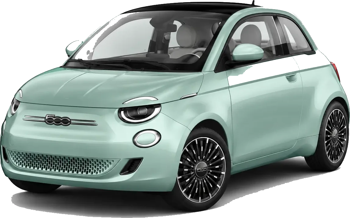 Fiat 500, Dreiviertel-Frontansicht